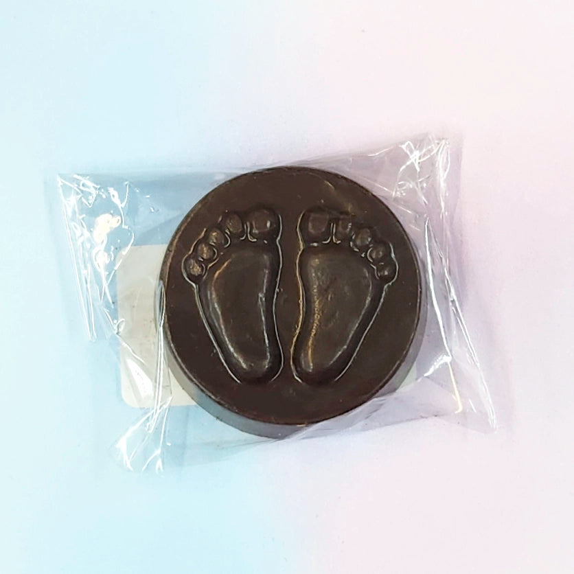 Chocolate Baby Footprints Favor