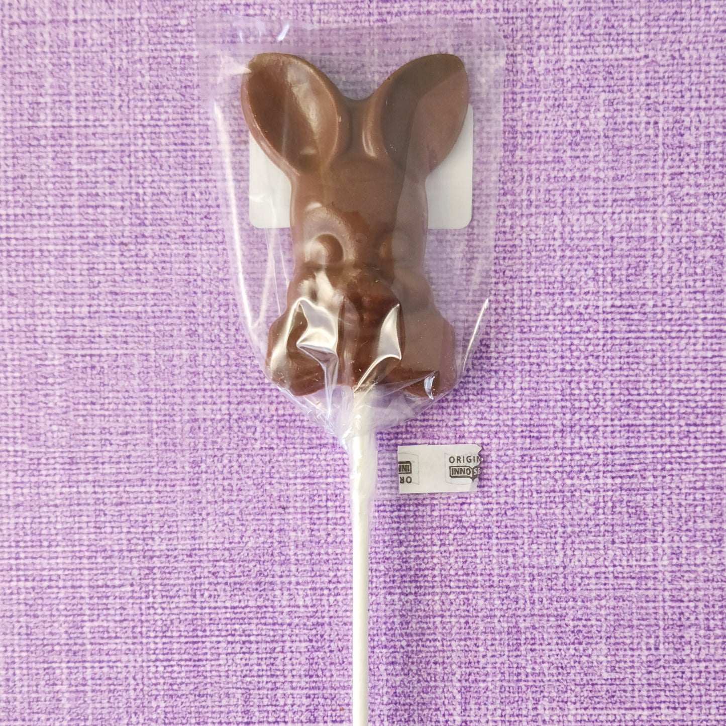 Milk Chocolate Bowtie Bunny Lollipop