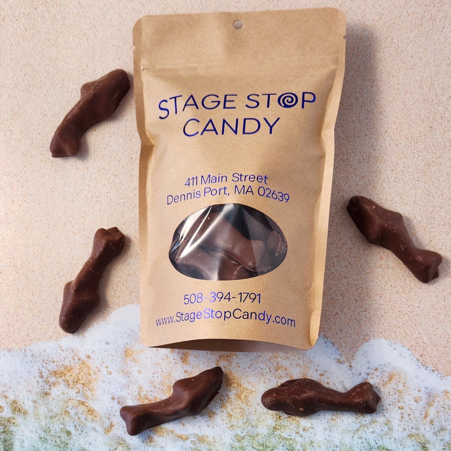 Chocolate Covered Gummi Sharks