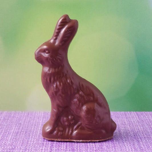 Tiny solid milk chocolate bunny