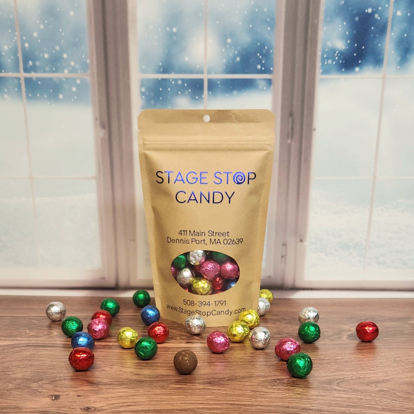 Foiled Chocolate Holiday Ornaments