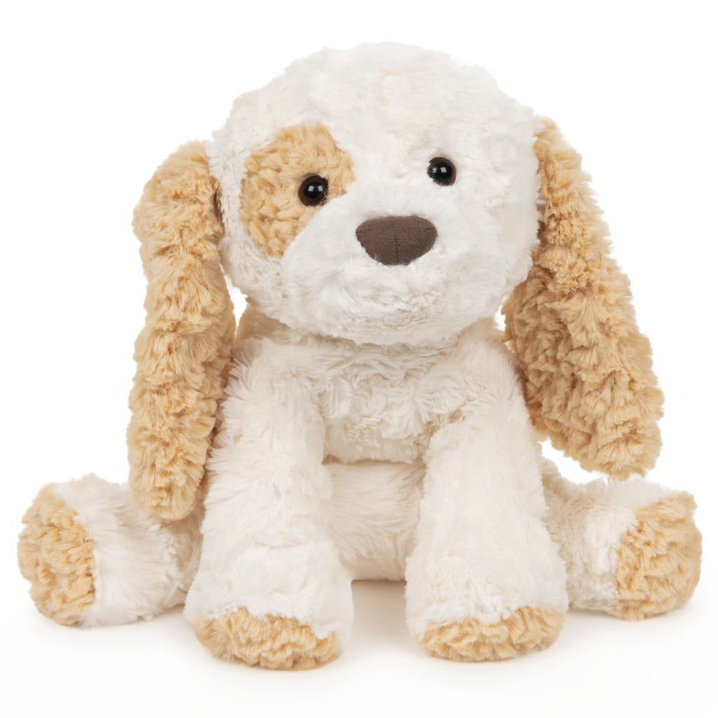 A loveable and huggable puppy dog. This plush stuffed animal is made by gund. 