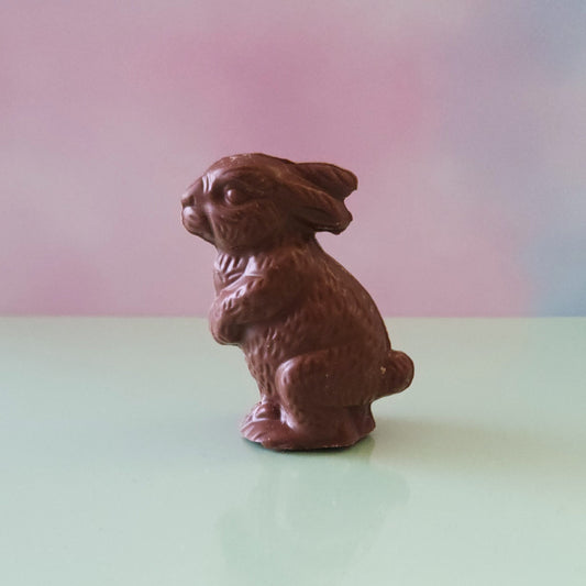 Milk chocolate dancing bunny favor