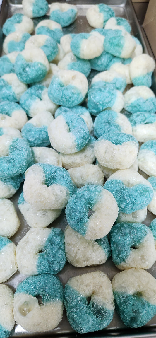 Stage Stop Candy Freeze Dried Blue Raspberry Ring Candy