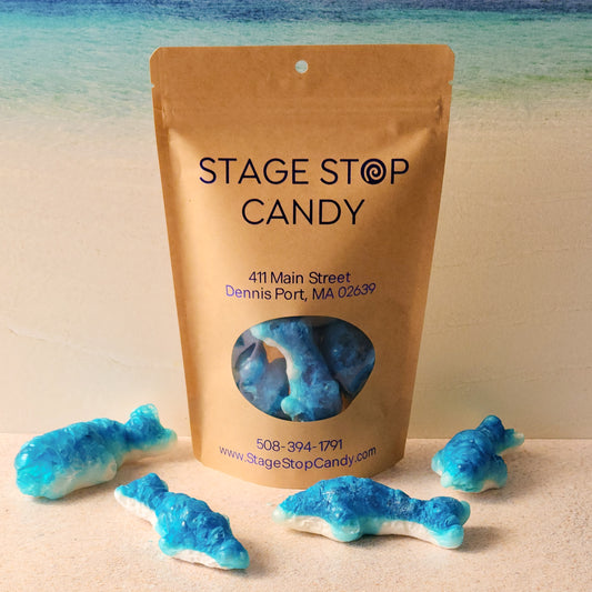 These gummy sharks may start out small but after freeze drying them they grow both in size and flavor intensity!