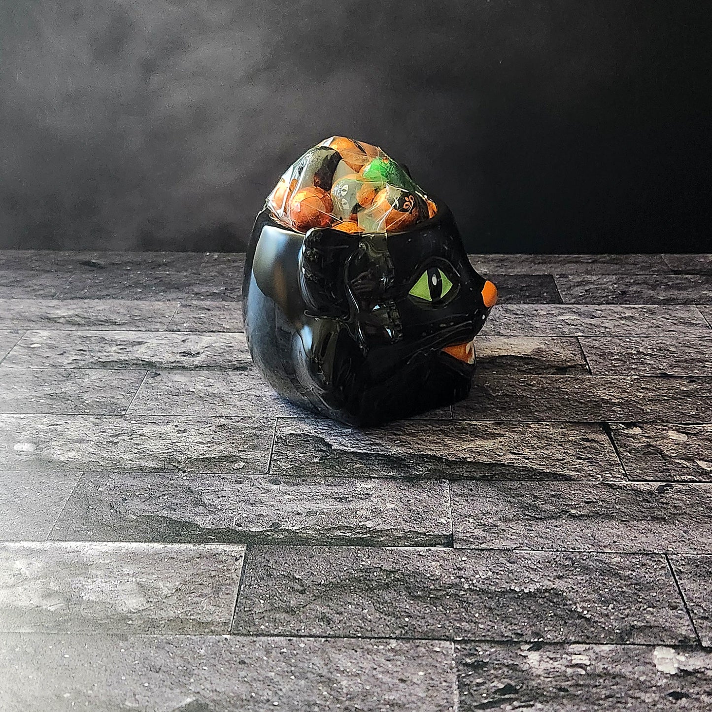 Scaredy Cat Halloween Gift Mug with Chocolate