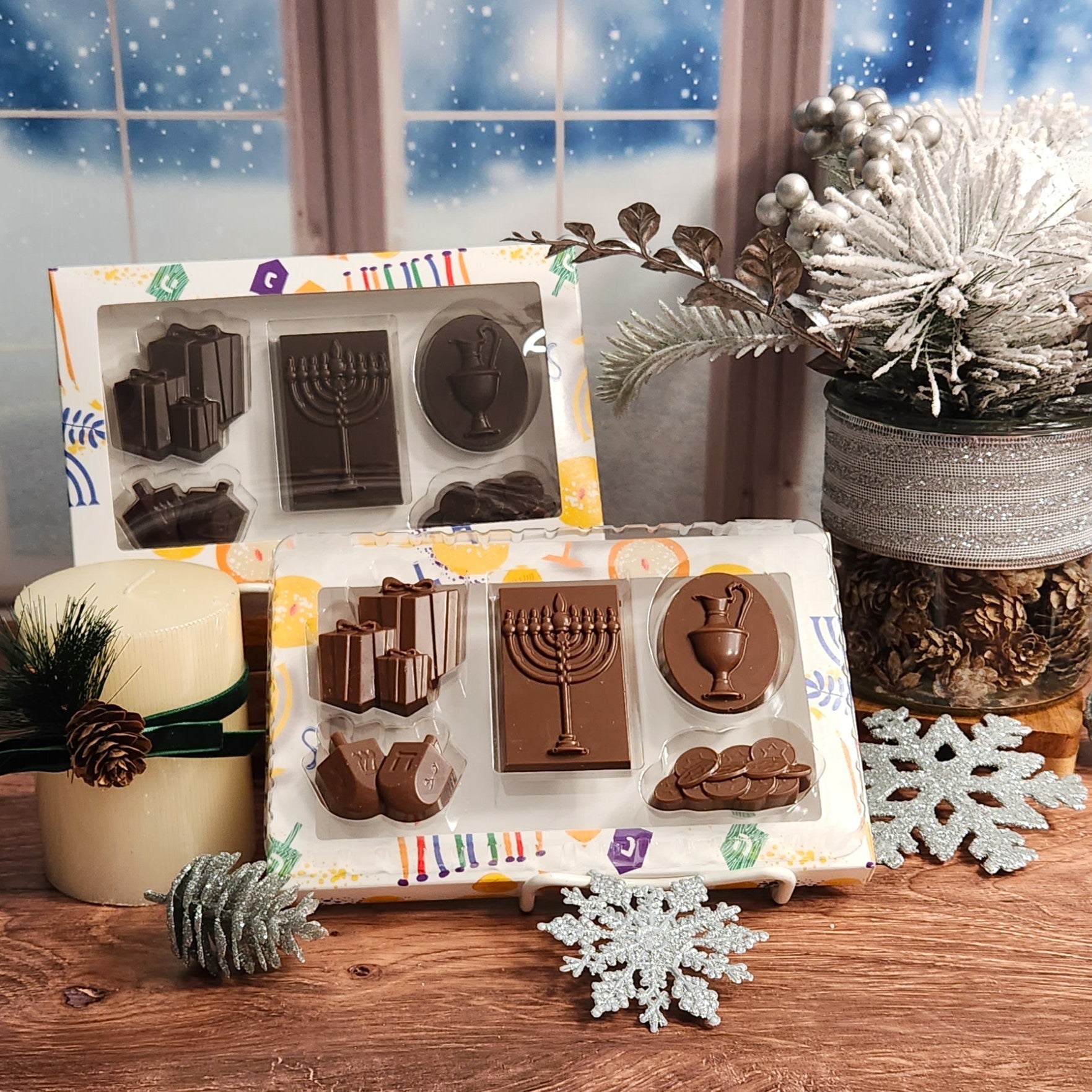Hanukkah Chocolate Box Set – Stage Stop Candy - Main Image