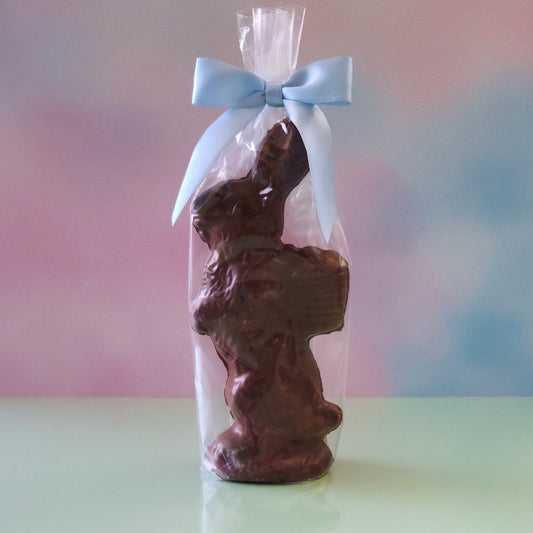 Milk chocolate basket bunny favor