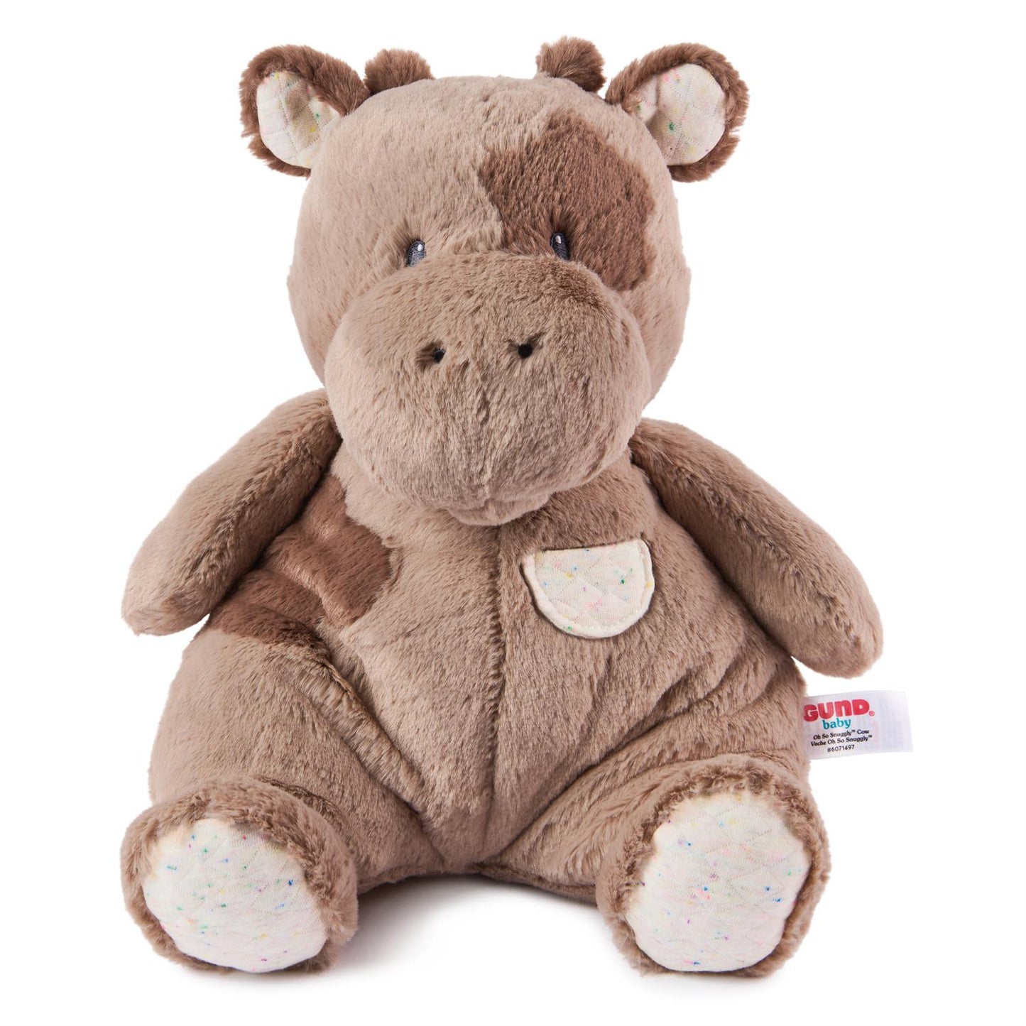 Oh so snuggly brown cow stuffed animal