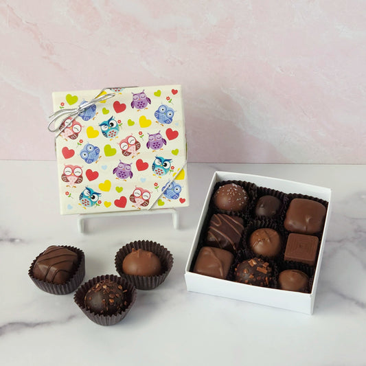 Owl Always Love You Themed Box with Popular Assortment