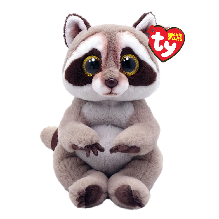TY Beanie Bellies - Petey the raccoon stuffed animal