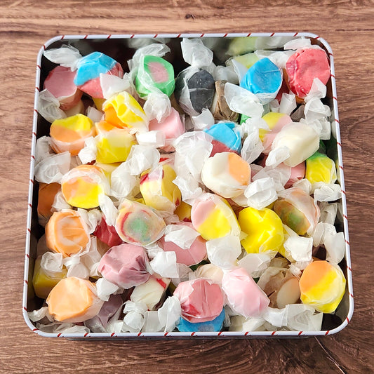 Festive Salt Water Taffy Tin