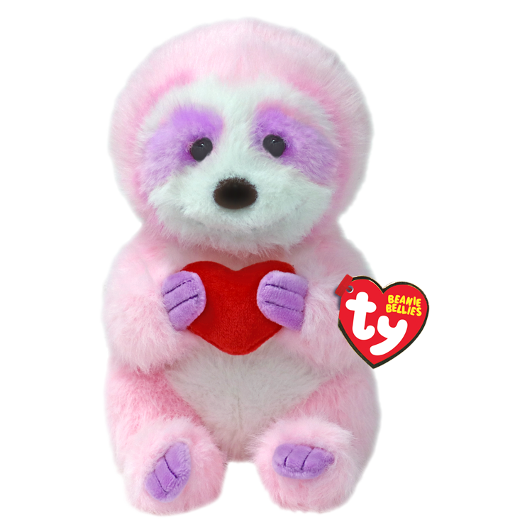 TY Beanie Bellies - Tart the pink sloth stuffed animal