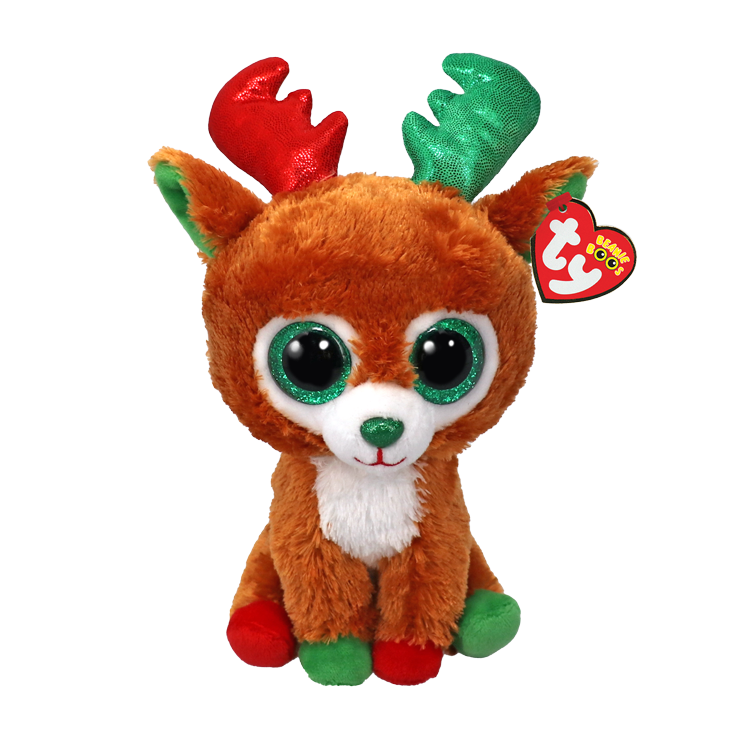 Ty Beanie Boos. Tinseltoes holiday reindeer plush