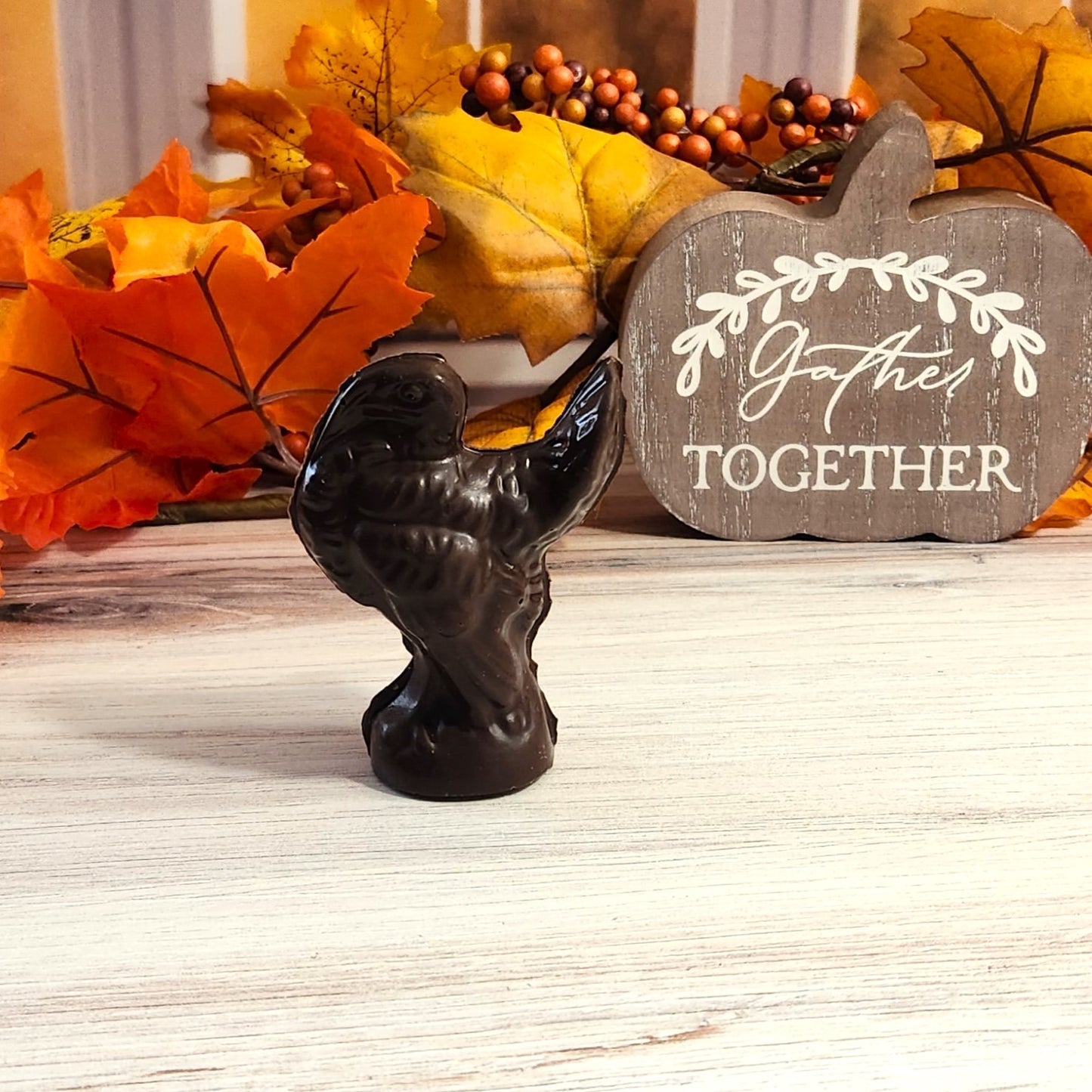 3oz dark Chocolate 3D Turkeys are a treat for any festive celebration