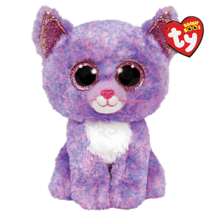 cassidy plush lavender cat ty beanie boo