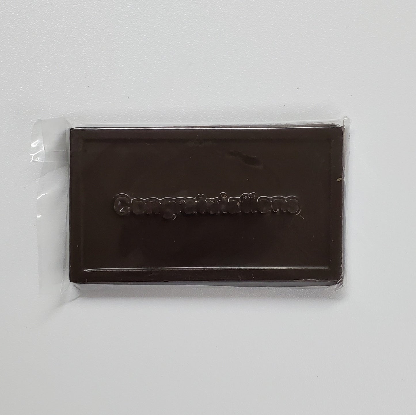 Congratulations Dark Chocolate Greeting Card in Wrapper