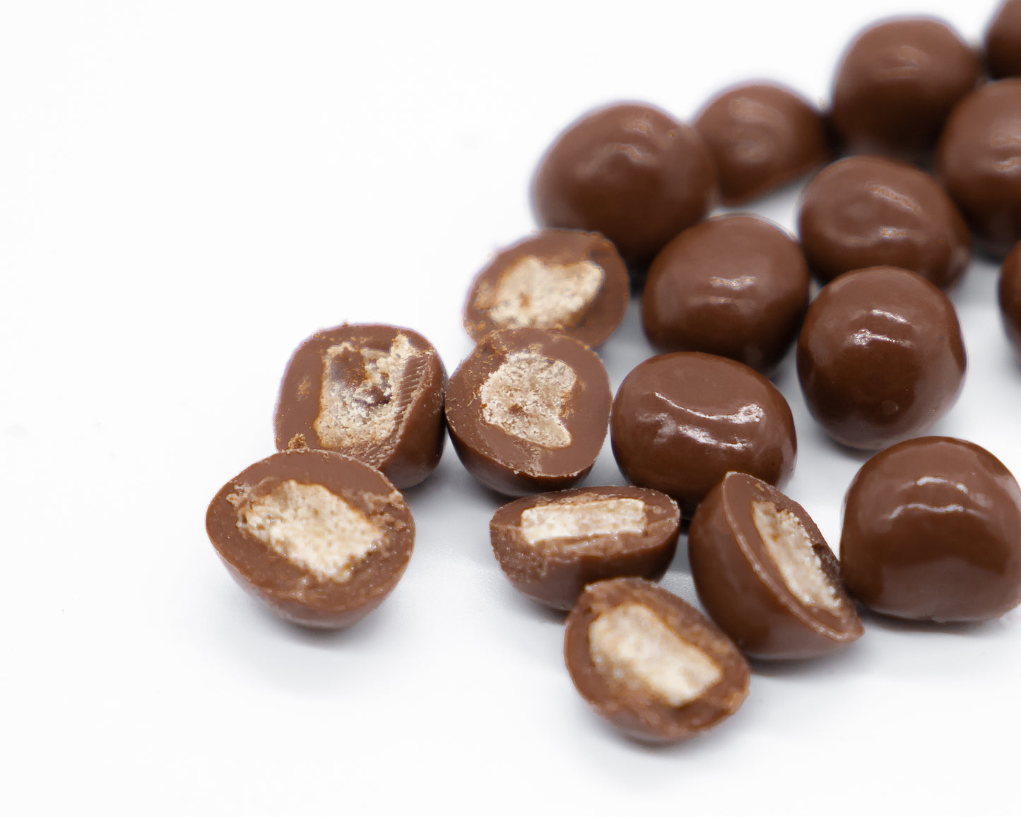 cookie dough covered in milk chocolate