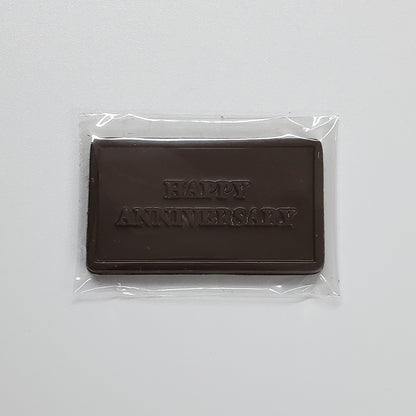 Happy Anniversary Dark Chocolate Greeting Card in Wrapper