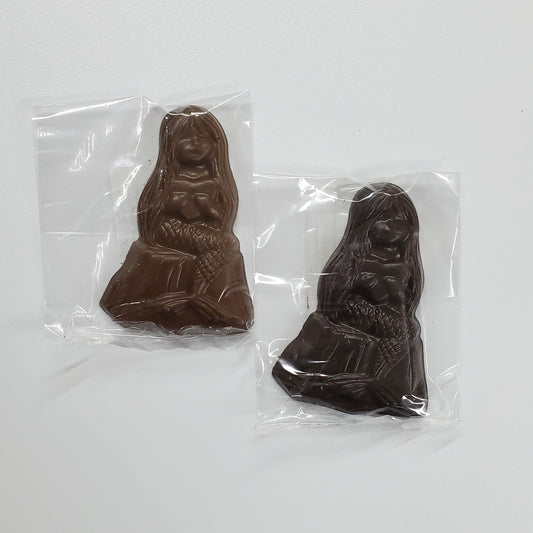 milk & dark chocolate mermaids