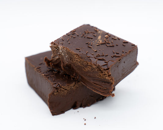 Closeup photos of Stage Stop Candy Mocha Fudge