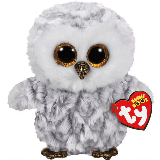 Owlette White Owl TY Beanie Boo Stuffed Plush