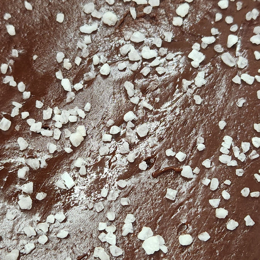 Chocolate Sea Salt Fudge made in small batches from Stage Stop Candy on Cape Cod