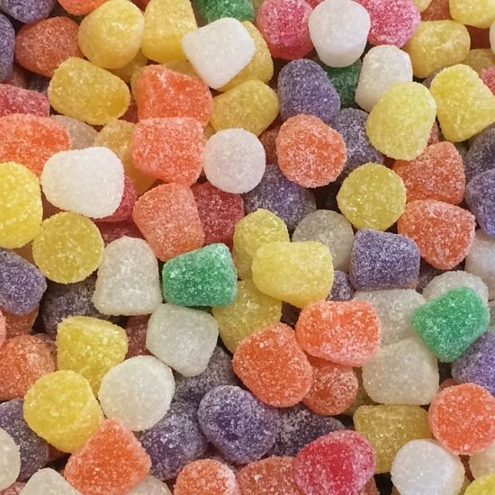 Assorted gummy spice drops