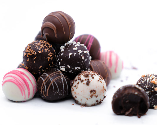 A pile of truffles from Stage Stop Candy