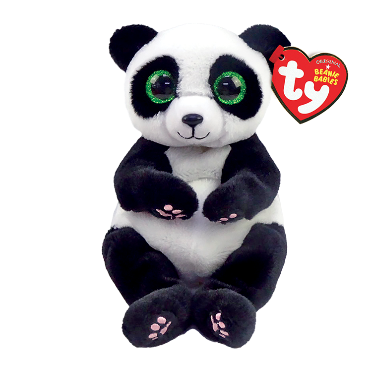 TY Beanie Babies Ying Black and White Stuffed Panda Plush