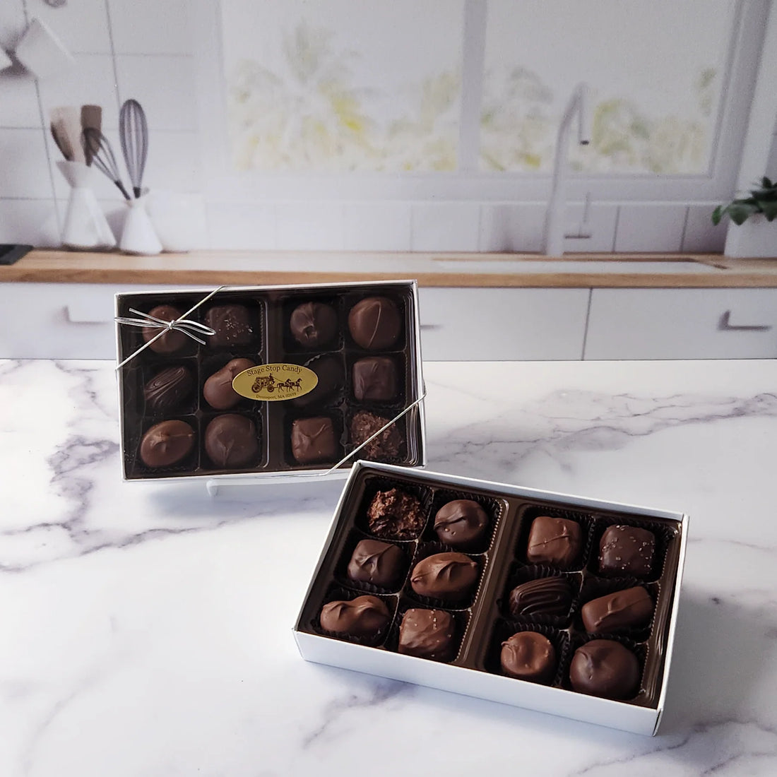Sugar Free Assorted Chocolate from Stage Stop Candy presented in a box