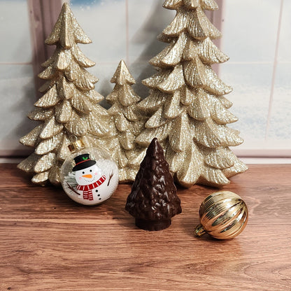 Solid Chocolate 3D Christmas Tree