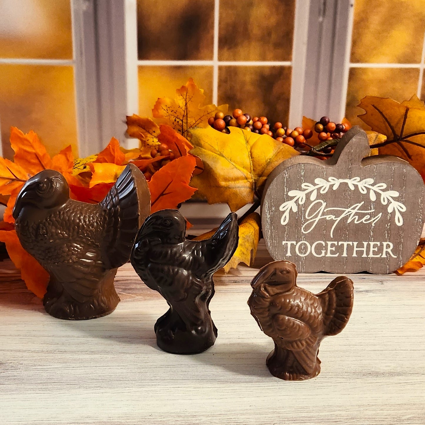 Our 3D Chocolate Turkeys are an Irresistible Delicious Fall Treat for your thanksgiving celebration!
