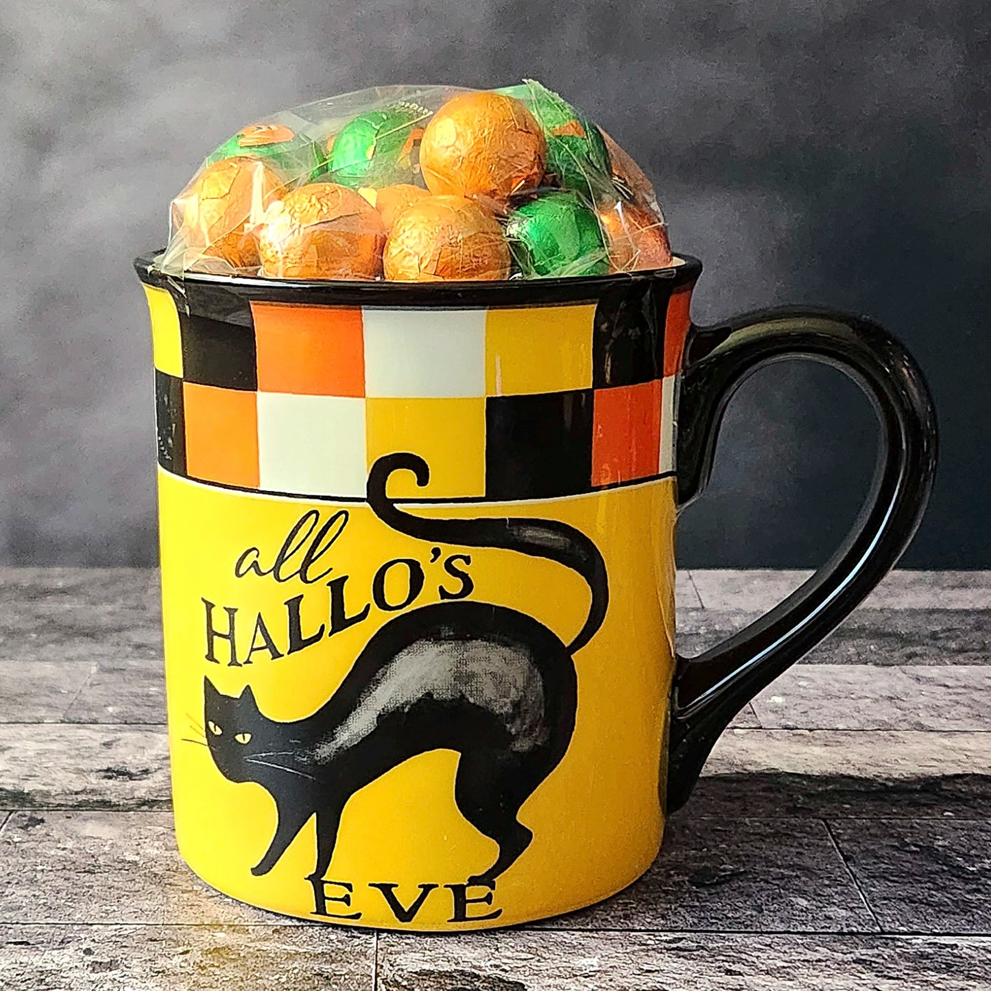 All Hallows Eve Black Cat Halloween Gift Mug