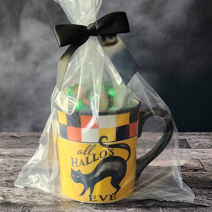 All Hallows Eve Black Cat Halloween Gift Mug