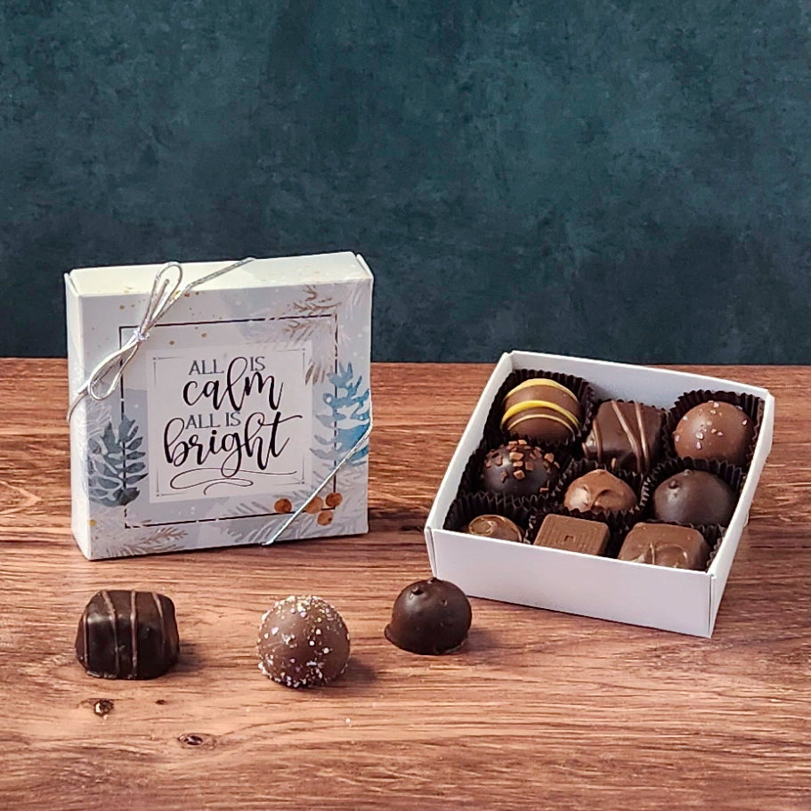 All is Calm, All is Bright Themed Box with Popular Assortment