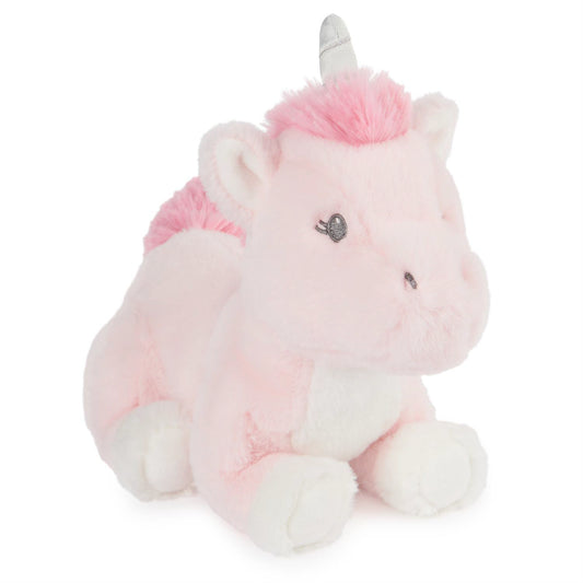 this magical pink unicorn is so soft and just waiting for cuddles. Made by baby Gund.