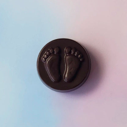 Chocolate Baby Footprints Favor