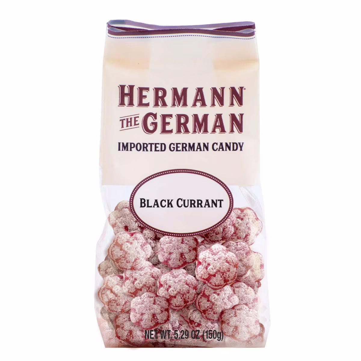 Herman the German Black Currant flavored hard candy