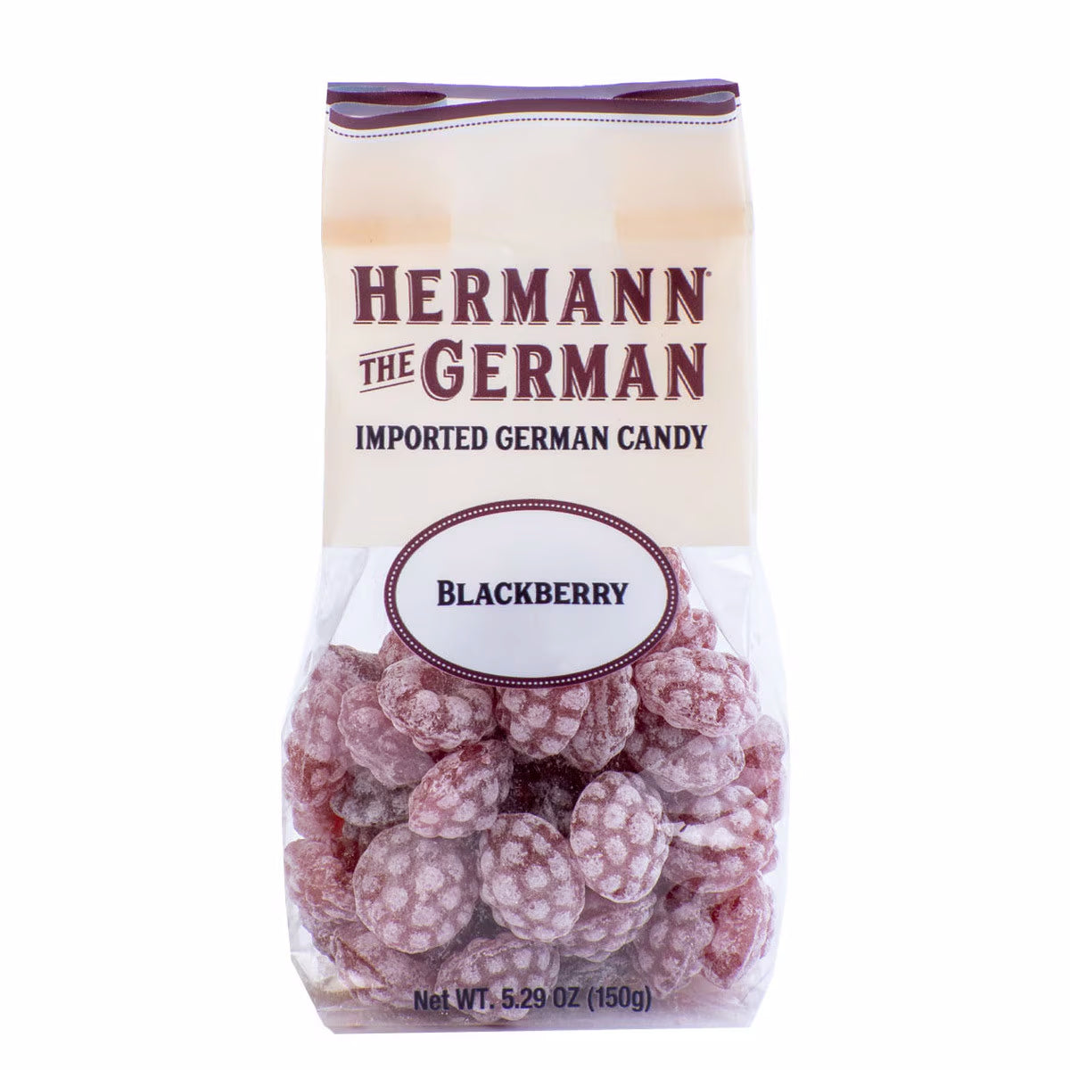 Indulge in the bold, fruity flavor of Hermann the German Blackberry Hard Candy, a smooth, slow-melting candy made with traditional German craftsmanship. Each piece bursts with the rich, juicy taste of ripe blackberries, offering a perfect balance of sweetness and tanginess.