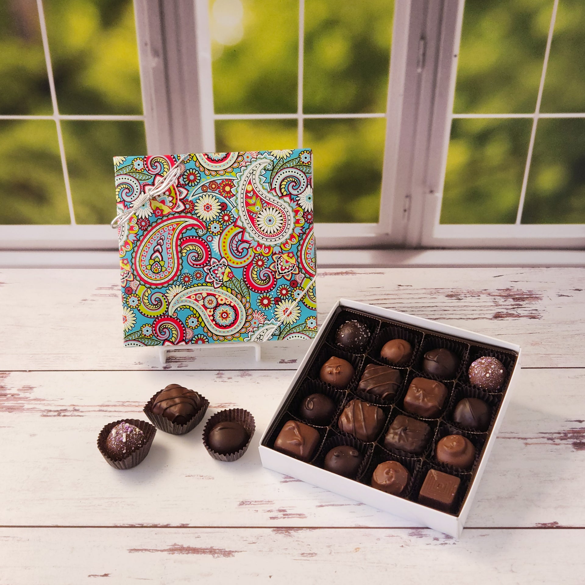 【Chocolate】 5 10 コンプリートボックスセット Bright-Pasiley-16-Piece-
