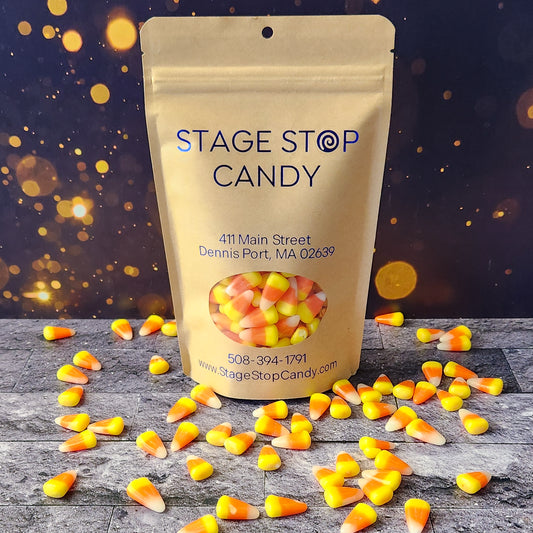 Candy Corn packed in a 10 ounce bag.