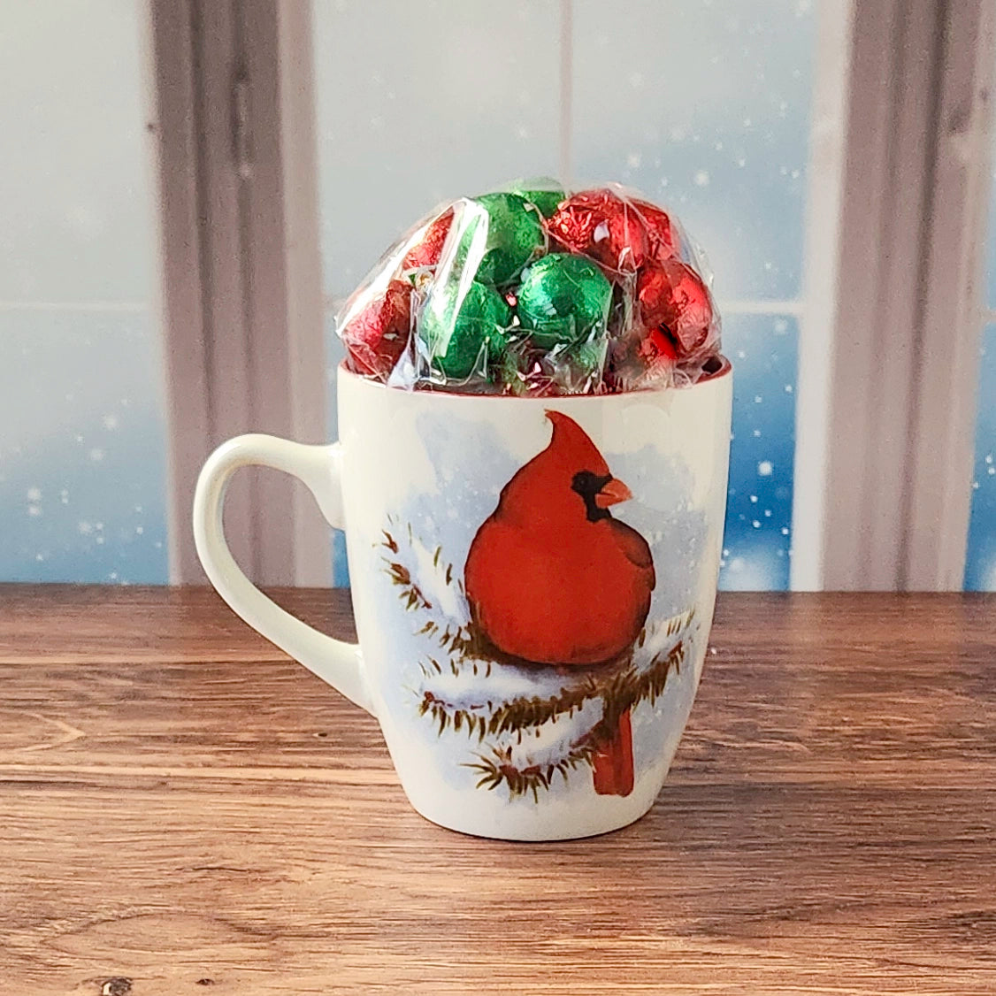 Cardinal on Winter Branch Gift Mug