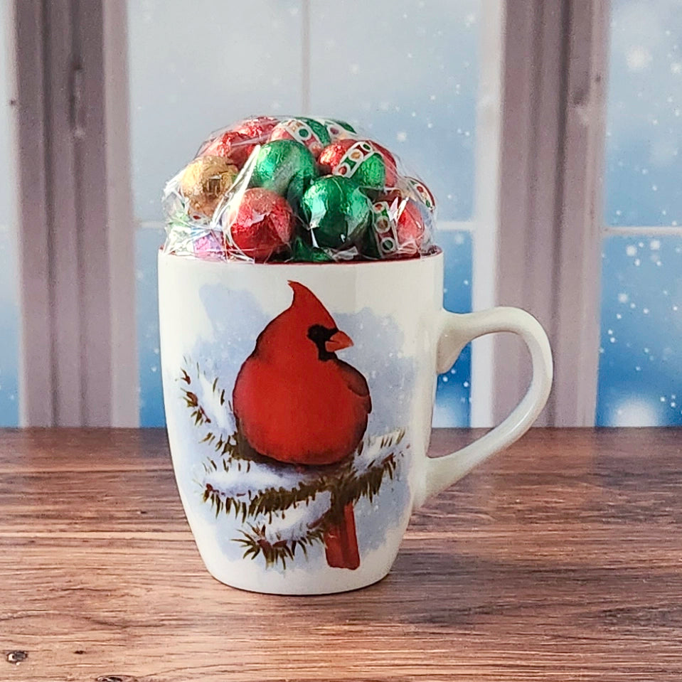 Cardinal on Winter Branch Gift Mug