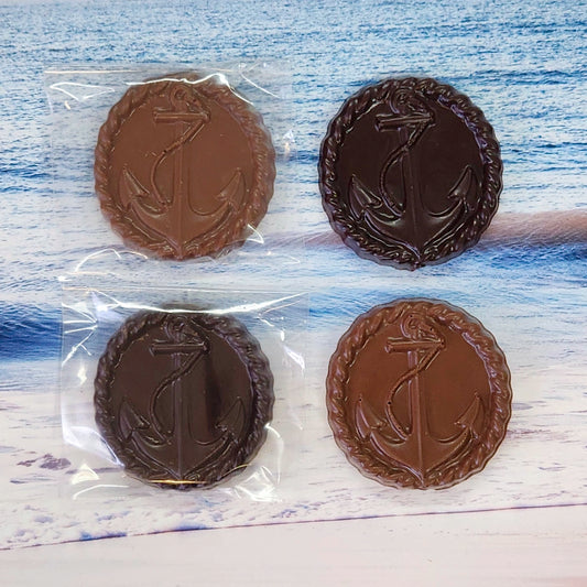 Chocolate Anchor Favor Round