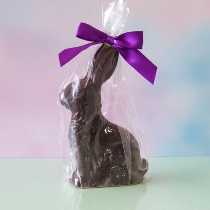 Extra Large Solid Dark Chocolate 3D Sitting Bunny