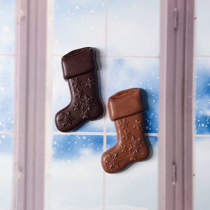 Milk or Dark chocolate Christmas stocking favor