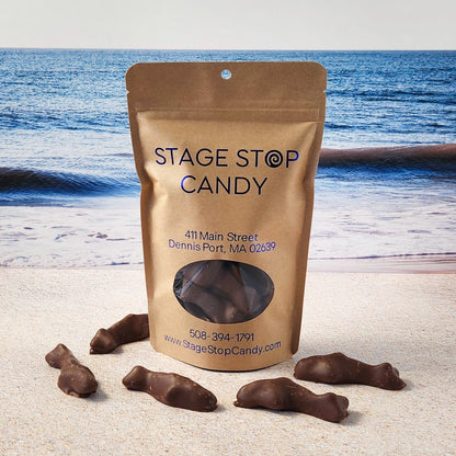 Chocolate Covered Gummi Sharks