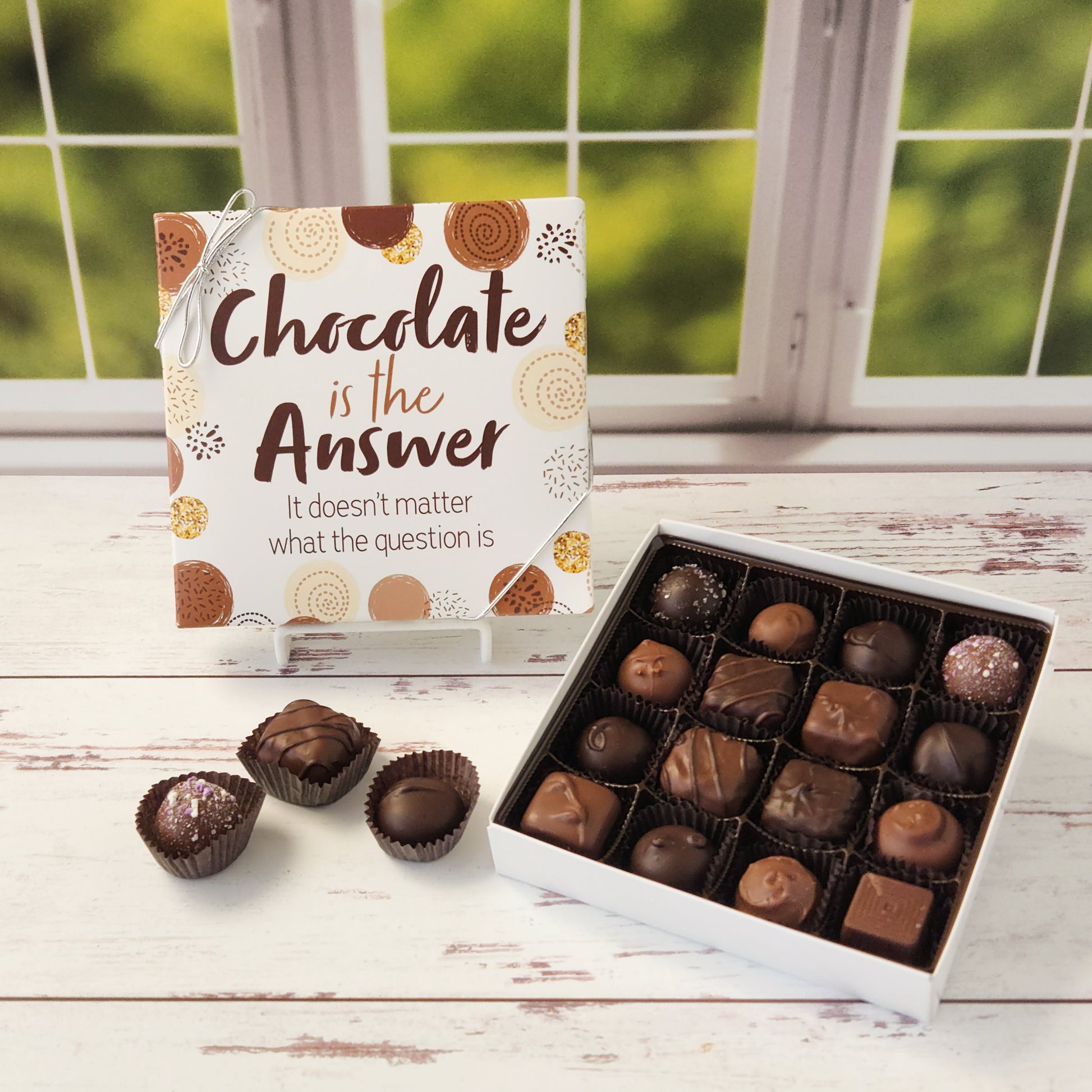 Chocolate Is the Answer Assortment Box – Stage Stop Candy
