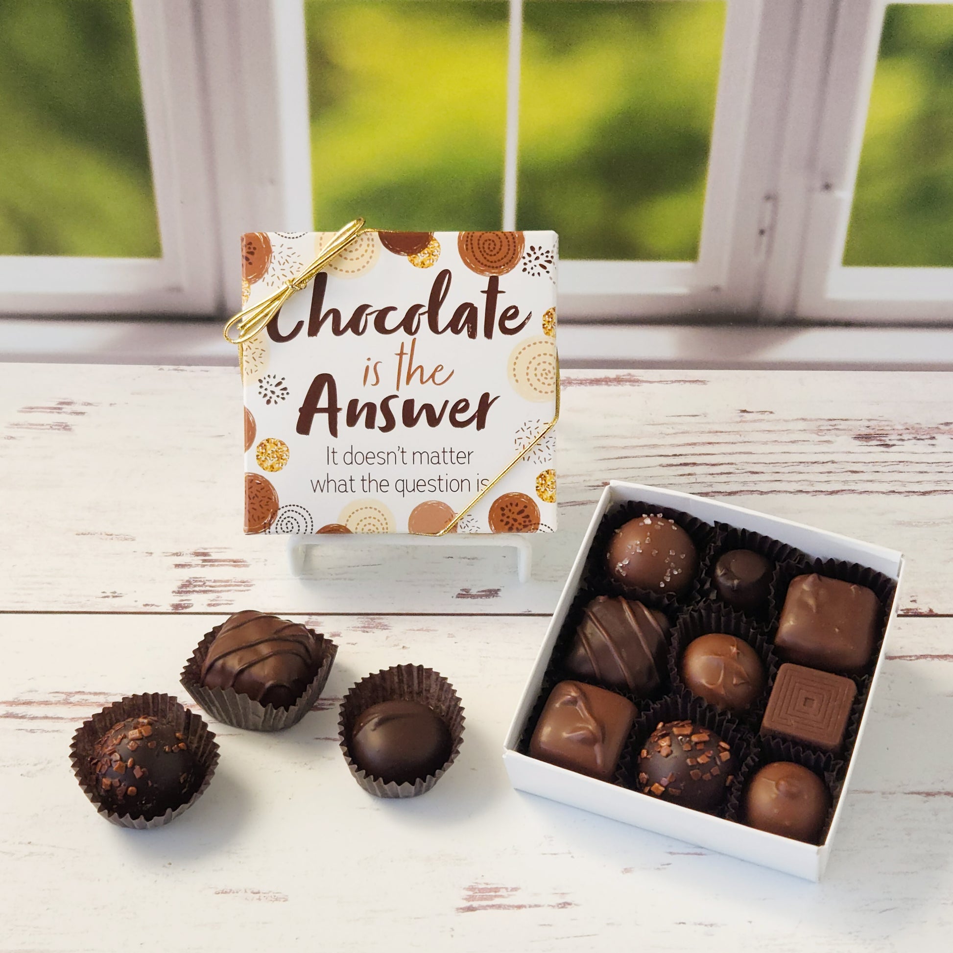 chocolate is the answer 9 piece popular assortment 